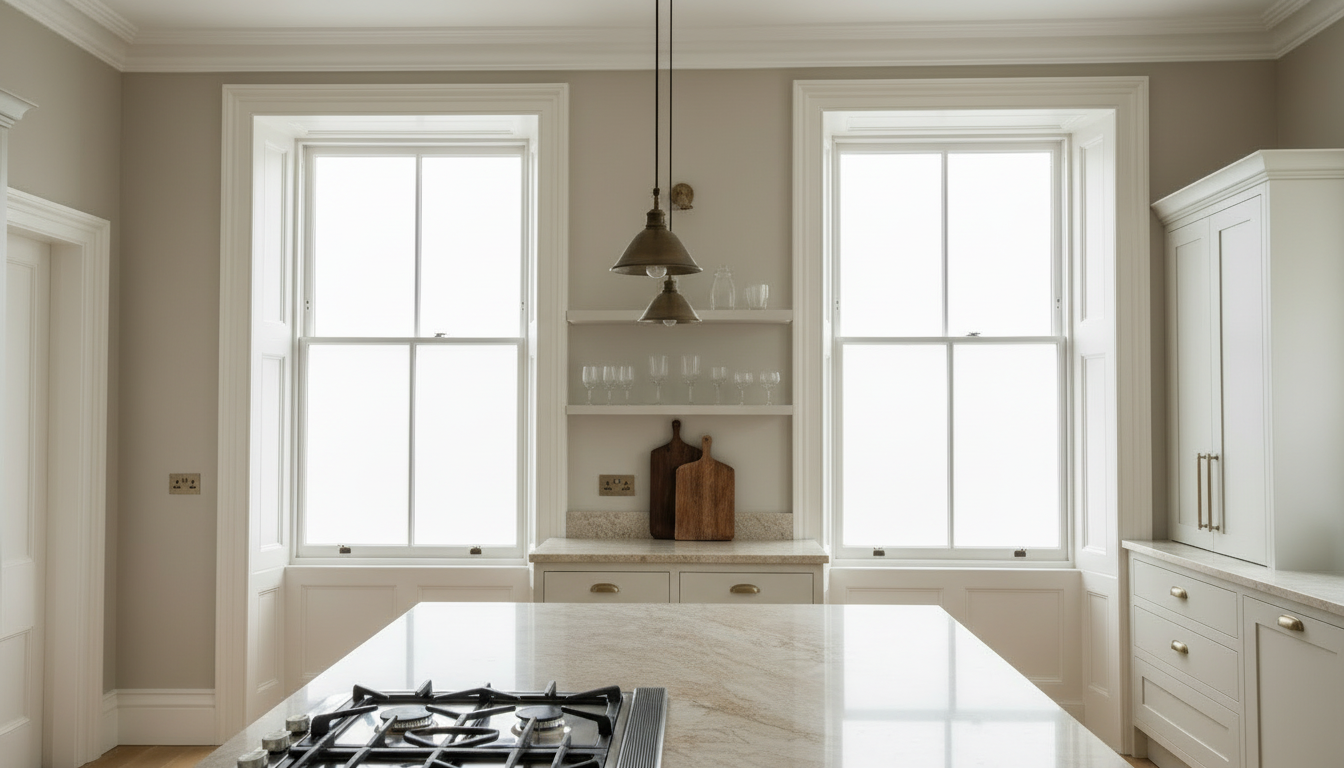 Classic bespoke kitchen with hob – London Victorian townhouse – Chris Cimer